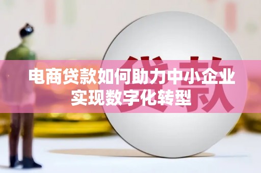 肃州电商贷款如何助力中小企业实现数字化转型