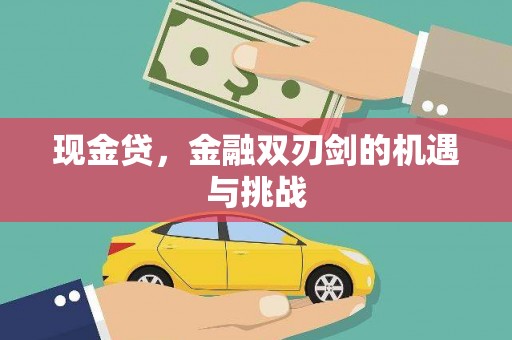 肃州现金贷，金融双刃剑的机遇与挑战