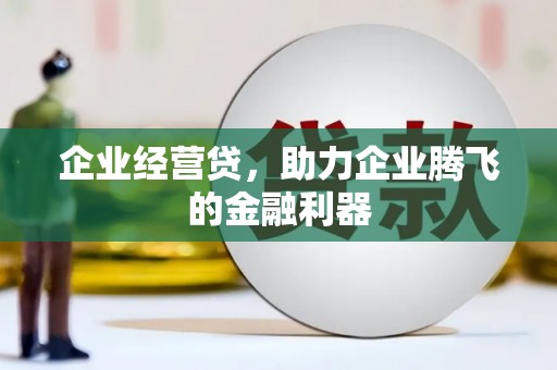 肃州企业经营贷，助力企业腾飞的金融利器
