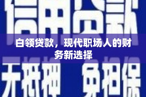 肃州白领贷款，现代职场人的财务新选择