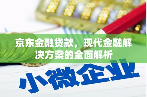 肃州京东金融贷款，现代金融解决方案的全面解析
