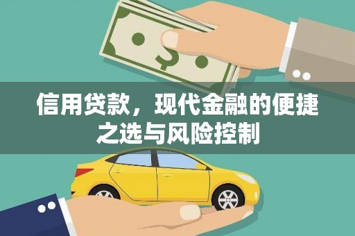 肃州信用贷款，现代金融的便捷之选与风险控制