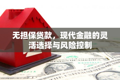 肃州无担保贷款，现代金融的灵活选择与风险控制
