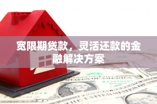 肃州宽限期贷款，灵活还款的金融解决方案