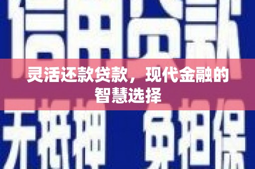 肃州灵活还款贷款，现代金融的智慧选择