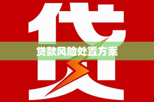 肃州贷款风险处置方案