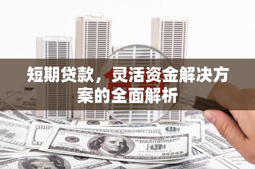 肃州短期贷款，灵活资金解决方案的全面解析